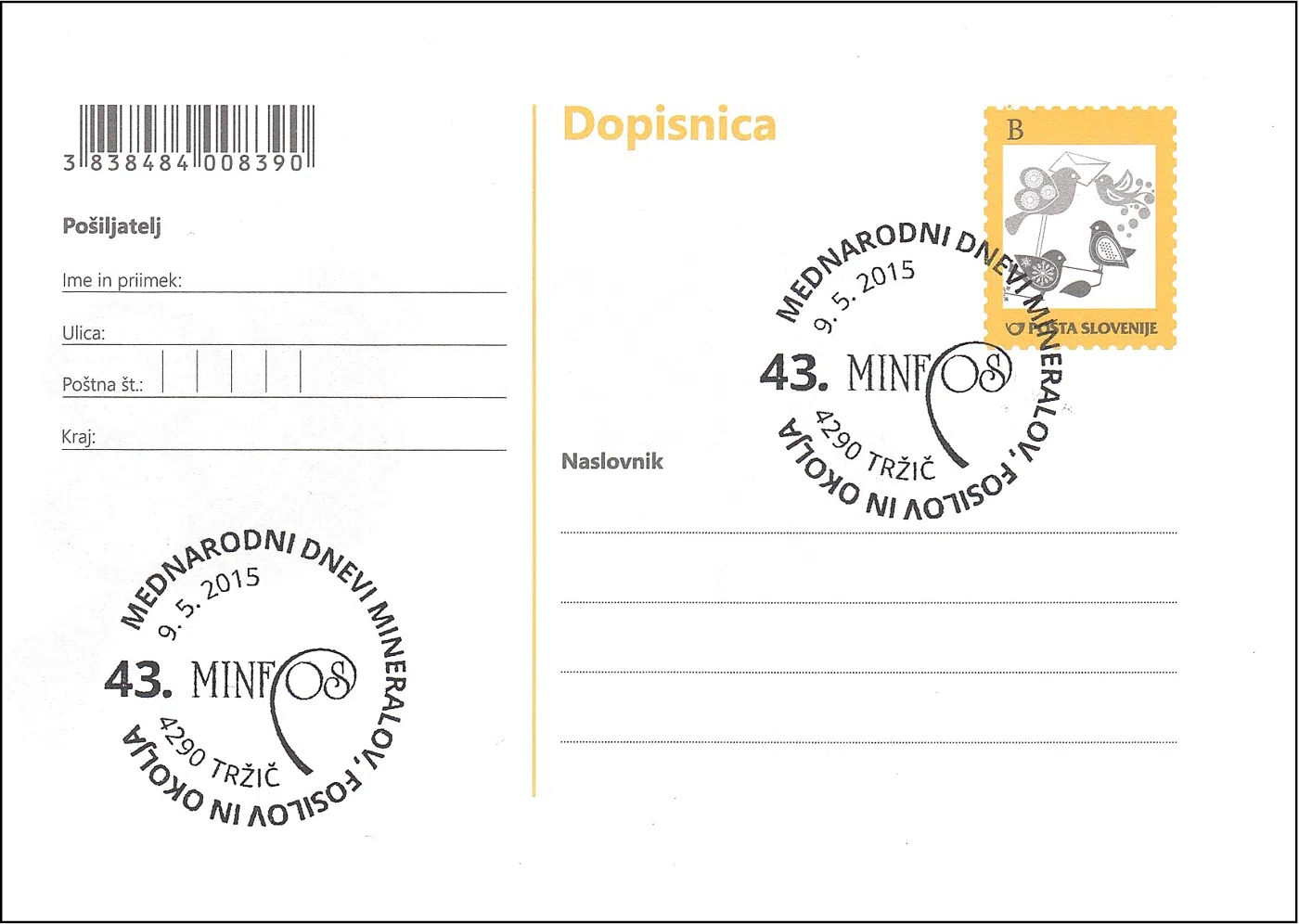 43. MINFOS - MEDNARODNI DNEVI MINERALOV, FOSILOV IN OKOLJA